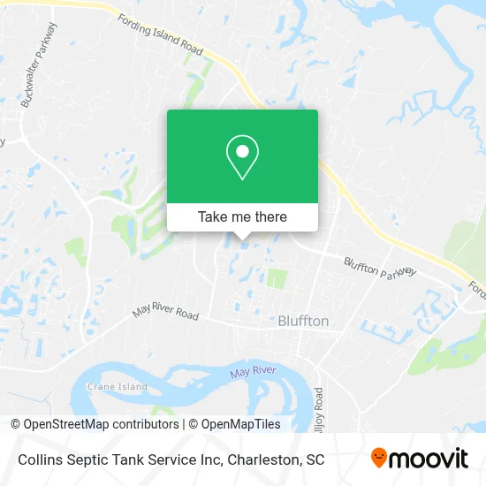 Collins Septic Tank Service Inc map