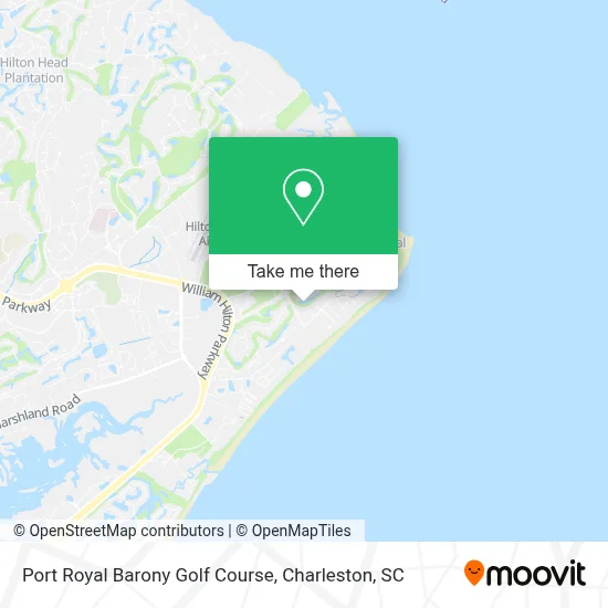 Port Royal Barony Golf Course map