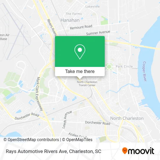 Rays Automotive Rivers Ave map