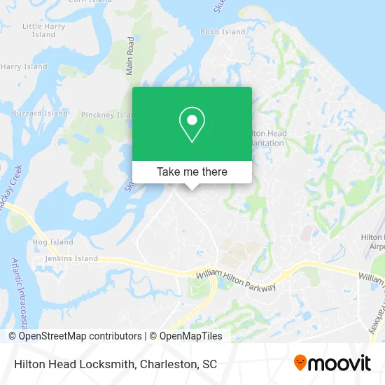 Hilton Head Locksmith map