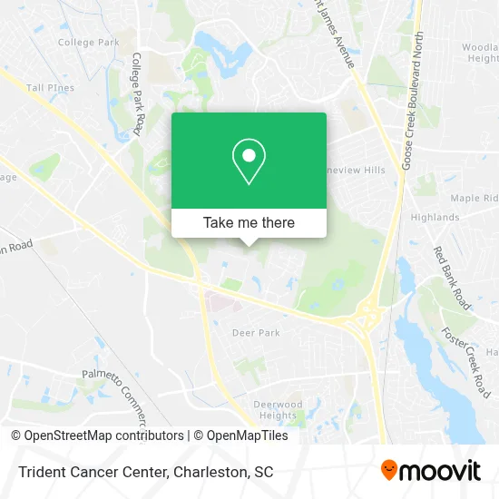 Trident Cancer Center map
