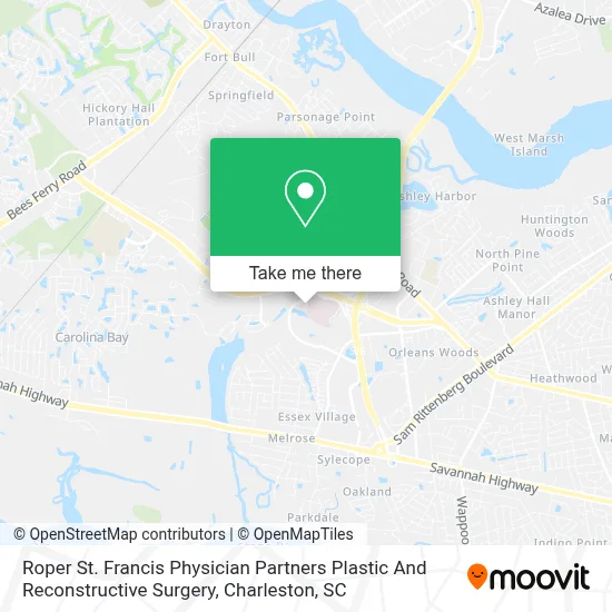 Roper St. Francis Physician Partners Plastic And Reconstructive Surgery map