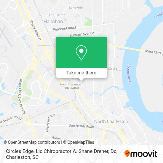 Circles Edge, Llc Chiropractor A. Shane Dreher, Dc map