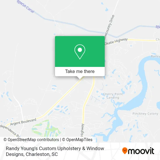 Randy Young's Custom Upholstery & Window Designs map