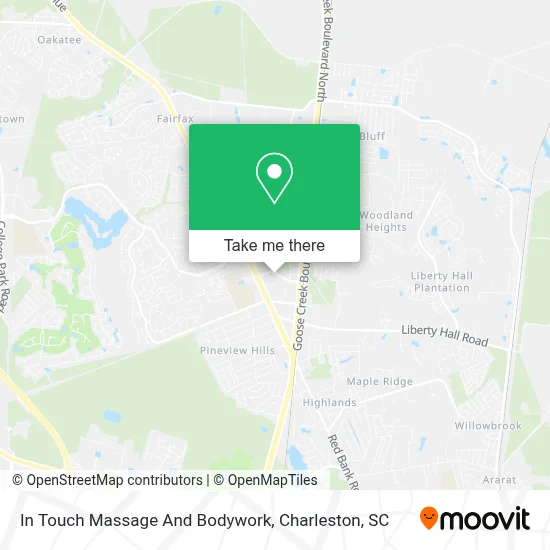 In Touch Massage And Bodywork map