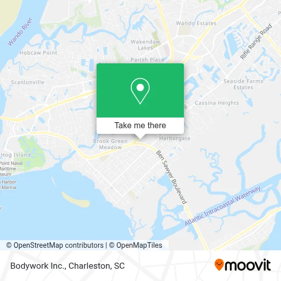 Bodywork Inc. map