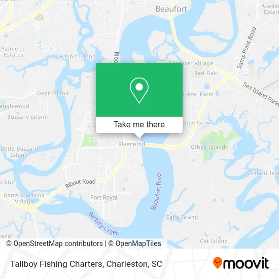 Tallboy Fishing Charters map