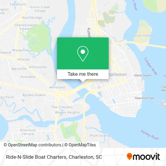 Ride-N-Slide Boat Charters map