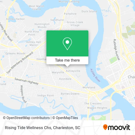Rising Tide Wellness Chs map