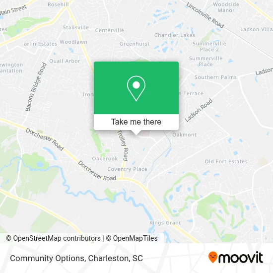 Community Options map