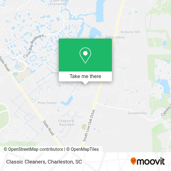 Classic Cleaners map