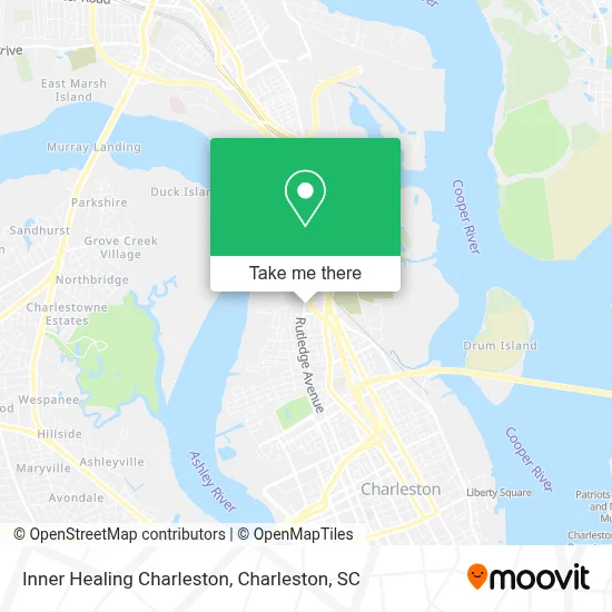 Inner Healing Charleston map