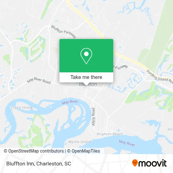 Bluffton Inn map