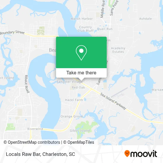 Locals Raw Bar map