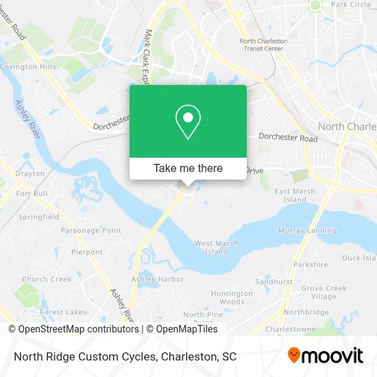 North Ridge Custom Cycles map