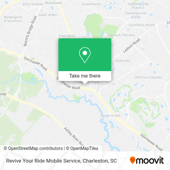 Revive Your Ride Mobile Service map