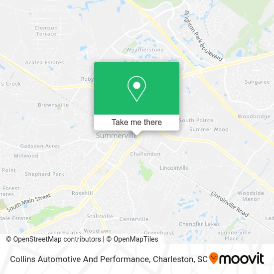 Collins Automotive And Performance map