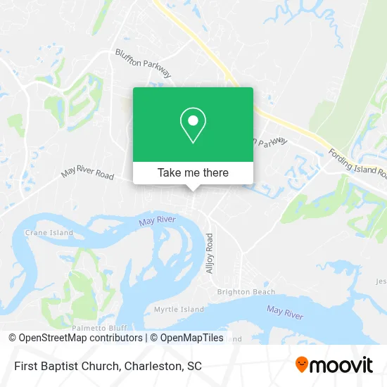 First Baptist Church map