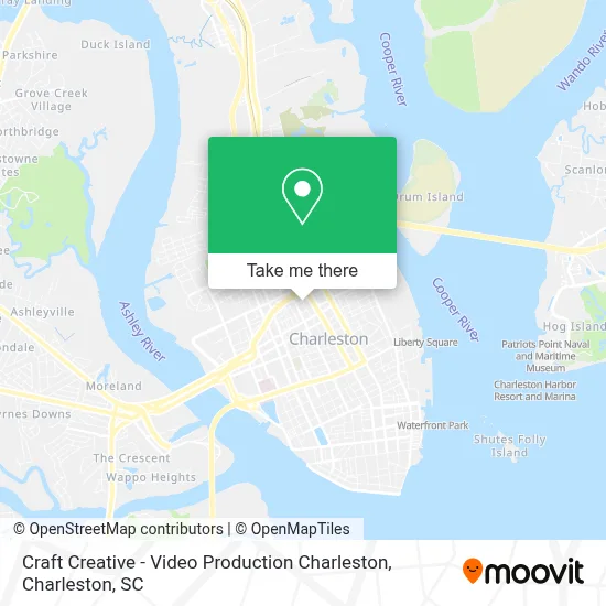 Craft Creative - Video Production Charleston map
