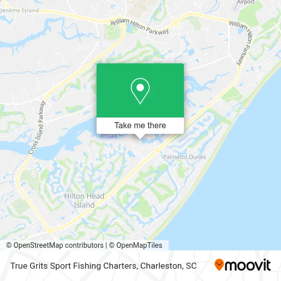 True Grits Sport Fishing Charters map