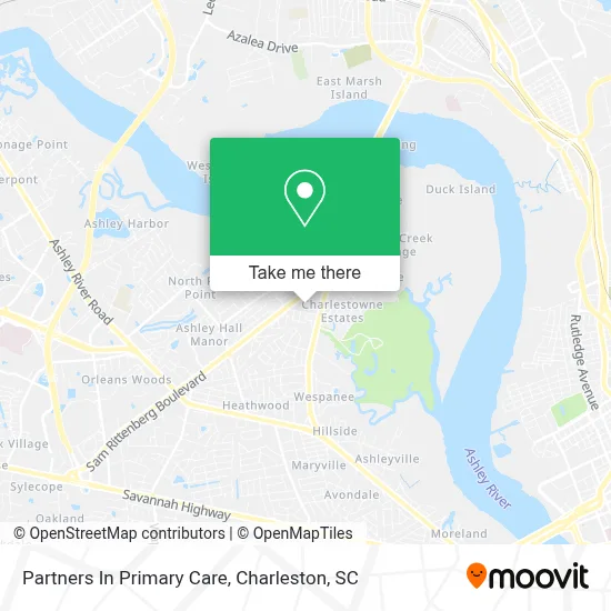 Partners In Primary Care map