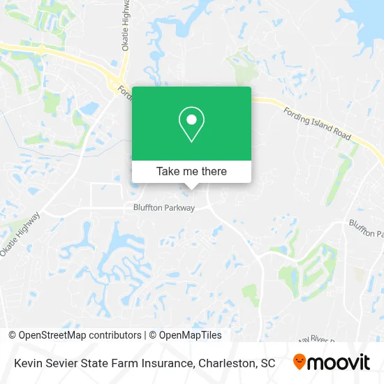 Kevin Sevier State Farm Insurance map