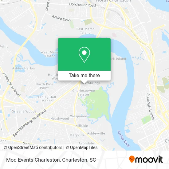Mod Events Charleston map