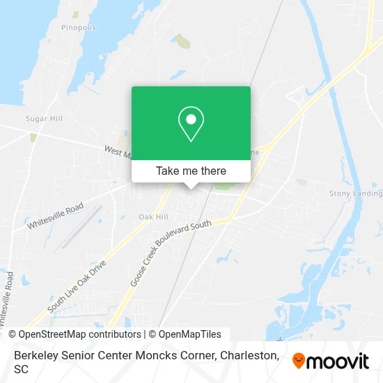 Berkeley Senior Center Moncks Corner map