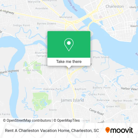 Rent A Charleston Vacation Home map