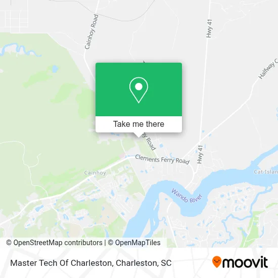 Master Tech Of Charleston map