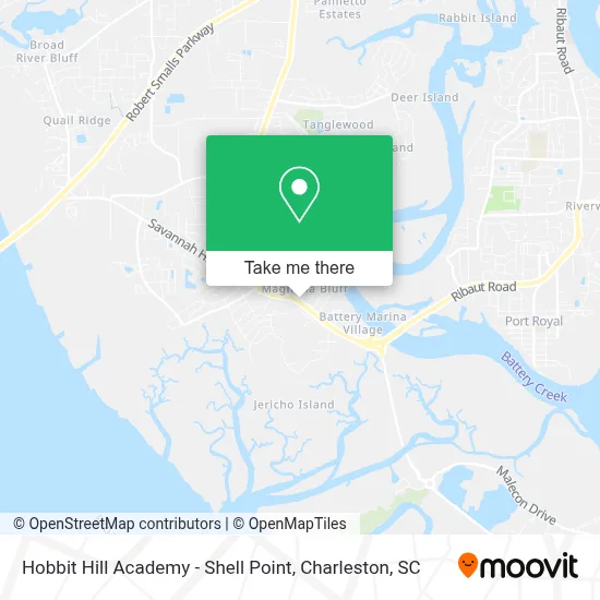 Hobbit Hill Academy - Shell Point map