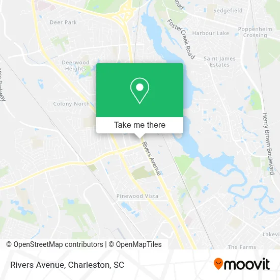 Rivers Avenue map