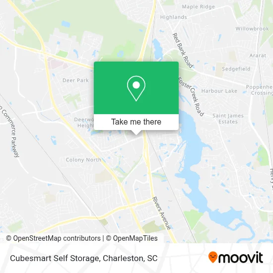 Cubesmart Self Storage map
