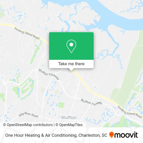 One Hour Heating & Air Conditioning map