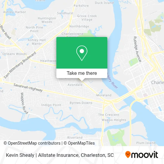 Kevin Shealy | Allstate Insurance map