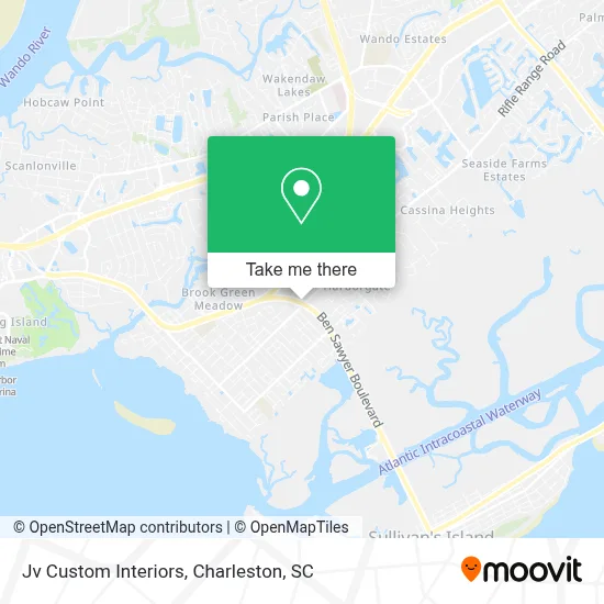 Jv Custom Interiors map