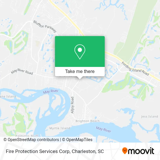 Fire Protection Services Corp map