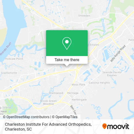Charleston Institute For Advanced Orthopedics map