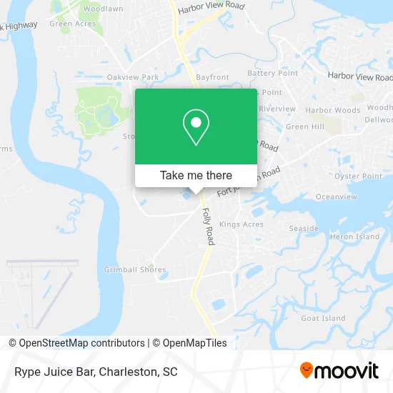 Rype Juice Bar map