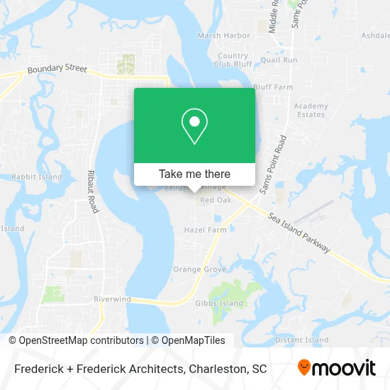 Frederick + Frederick Architects map