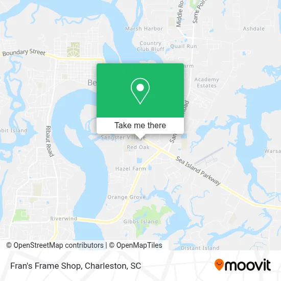 Fran's Frame Shop map