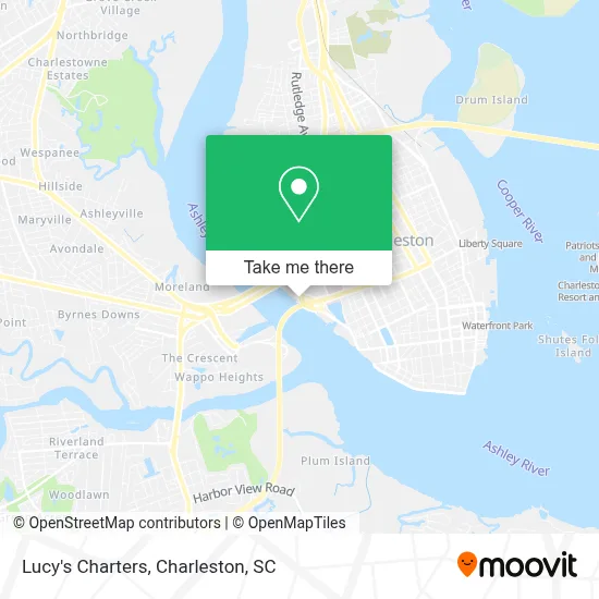 Lucy's Charters map