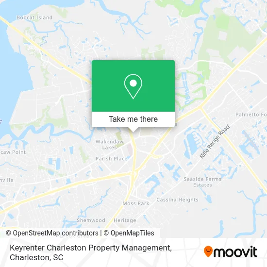 Keyrenter Charleston Property Management map