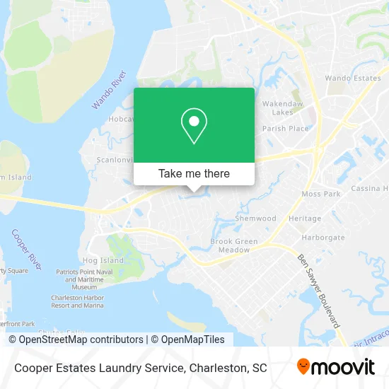 Cooper Estates Laundry Service map