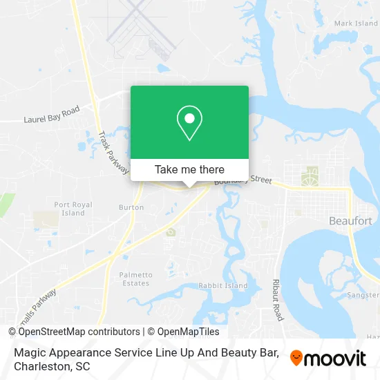 Magic Appearance Service Line Up And Beauty Bar map