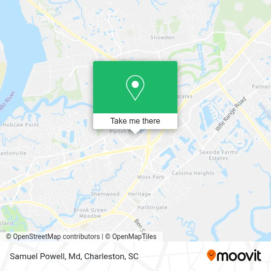 Samuel Powell, Md map