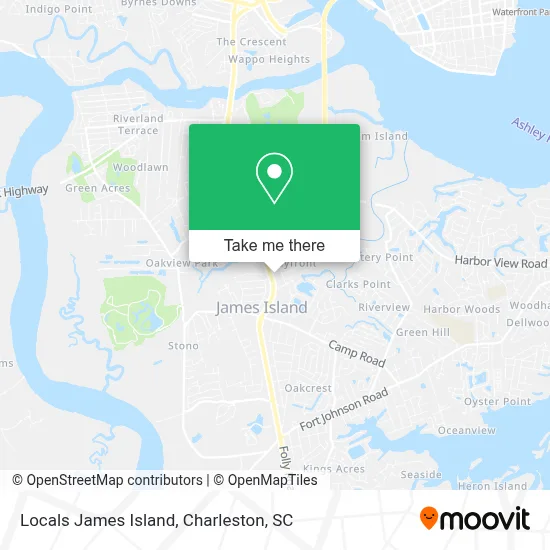 Locals James Island map