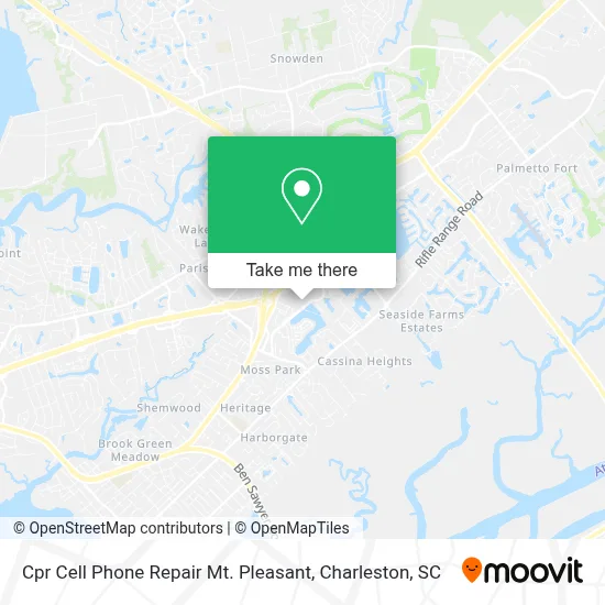 Cpr Cell Phone Repair Mt. Pleasant map