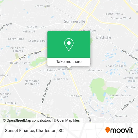 Sunset Finance map