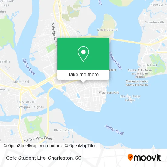 Cofc Student Life map